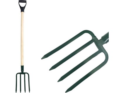 Vidle ANGARDEN, 4-hroté, rycí, s násadou D