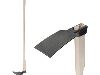 Motyka Gardex Budak, 1060 g, plochá, dřevěná násada