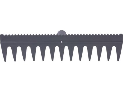 Hrábě vyrovnávací R140, 13 zubé, plastové, s urovnávací hranou, bez násady