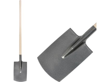 Rýč S592.WH rovný, KomaXit, dřevěná násada