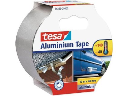 Páska tesa® Aluminium, hliníková, premium, lepící, 50 mm, L-10 m