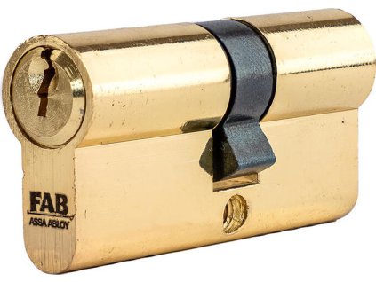 Vložka cylindrická FAB HOME 2.00**/D 30+35, 3 kľúče, stavebná, leštená mosadz