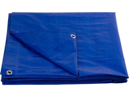 Plachta Tarpaulin Standard 6x8, zakrývací, 80 g/m2, modrá, s oky