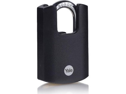 Zámok Yale Y121B/40/125/1, High Security, visiaci, čierny, 46 mm, 3 kľúče