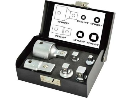 Sada hlavíc Whirlpower® 1616-0506, redukcie, 1/4"+3/8"+1/2"+3/4", 6 dielna