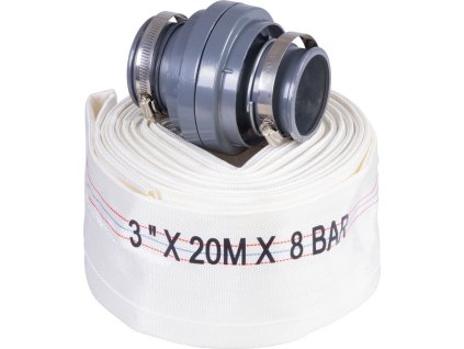 Hadica Strend Pro, prečerpávacia, výtlačná, s koncovkami, typ B, 3", 20 m