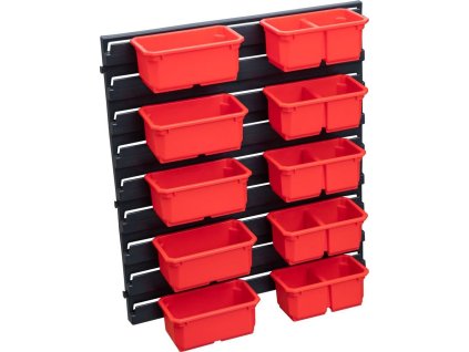 QBRICK® System ONE přihrádky pro organizer M a L sada 10ks + držák na stěnu