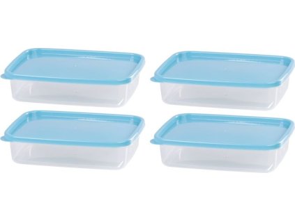 Dóza MagicHome Lunchbox set YH126, obdĺžniková, sada 4 ks, 1000 ml, 215x155x55 mm