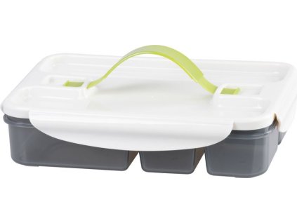 Obědník hranatý MagicHome, s přihrádkami, 1 lit., 17x23,5x5,5 cm