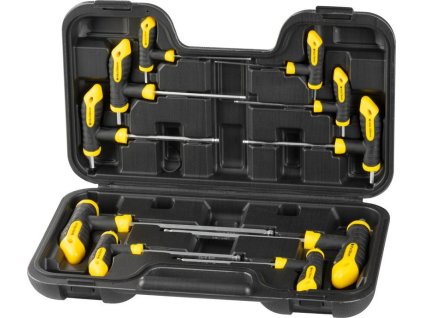 Sada skrutkovačov Strend Pro YF70019, 10 dielna, Hex s guličkou, držiak T, v kufri