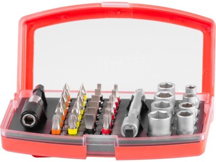 Sada bitov Strend Pro EVE-12091 • 34 dielna, L-25 mm, S2, CrV + držiak bitov