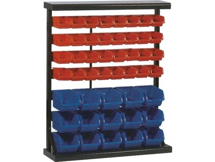 Stojan s plastovými boxami HL3202, 47 zásobníkov, 94x30x115 cm