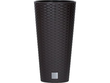 Květináč Prosperplast Rato Tubus s vkladem hnědý 25 cm