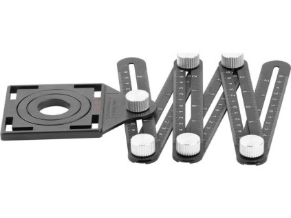 Metr úhlový skládací pro vrtání, kopírovací přípravek pro obkladače, 12x17,5x1,6cm