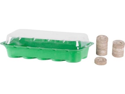 Minipařeniště Strend Pro, Herrison MG-027, s 10 kokosovými tabletami, 26x12,5x4 cm