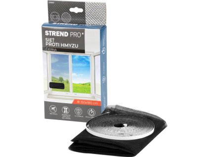 Sieť FlyScreen2 150x180 cm, proti hmyzu a komárom, na okno, čierna PE