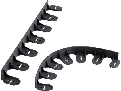 Obrubník neviditelný BORDER 480x8,4x4,5 cm - barva: černá