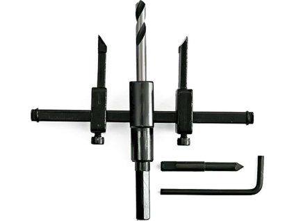 Vyrezávač dier do dreva a sadrokartonu HT03-k-02, 30-120 mm, nastaviteľný