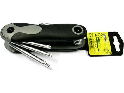 Sada kľúčov Strend Pro HK0208, 8 dielna, Torx, sklápacia, zástrčná