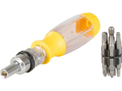 Sada bitů Strend Pro SDX22-114, 14 dílná, s kloubovým ráčnovým šroubovákem