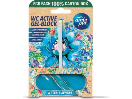 Ambipur WC Active gel-blok vodní květiny 45g