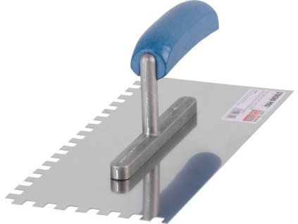 Hladítko Strend Pro Premium, BlueWood, dřevěná rukojeť, 280x130 mm, e4 mm, 0,7 mm, nerez