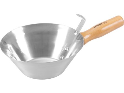 Naběračka Strend Pro, zednická, nerez, dřevěná rukojeť, 180 mm