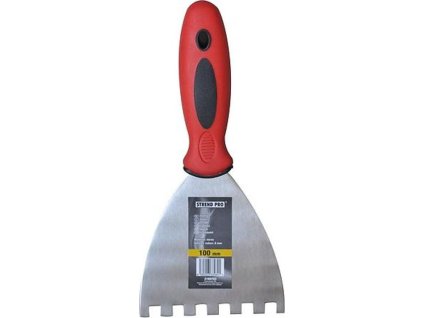 Stěrka Strend Pro S8006, 100 mm, zednická, zub 08 mm, Inox/nerez