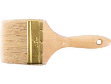Štětec Strend Pro JA019, yellow, 4", malířský, plochý, dřevěná rukojeť