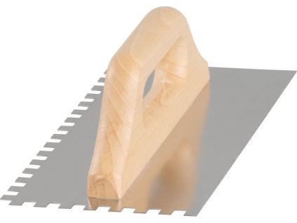 Hladítko Strend Pro Premium, HardWood, dřevěná rukojeť, 270x130 mm, e8 mm, 0,7 mm, nerez