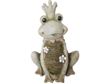 Dekorace MagicHome Gecco, Královna Žába, magnesia, 29x23x43 cm