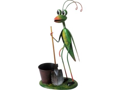 Dekorace MagicHome Mecco, Modlivka, plech, 26x15x52 cm