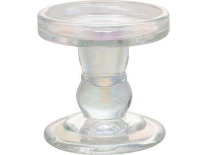 Stojan na sviečku MagicHome Vianoce, sklo, 8,5x8,3 cm