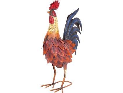 Dekorace MagicHome Mecco, Kohout, plech, 37,5x17x51 cm
