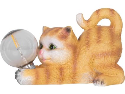 Dekorace Strend Pro Garden, kotě, 26x12,50x15 cm, polyresin, solar