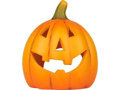 Dekorace MagicHome Nature, Dýně vysmátá, terakota, 13x10x15 cm