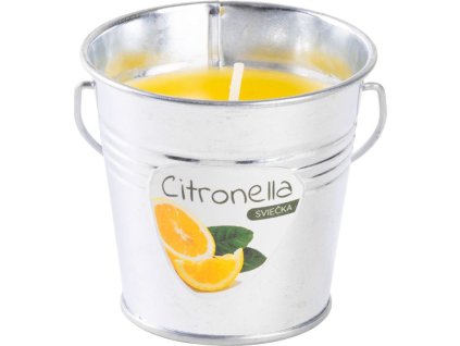 Sviečka Citronella CB143, repelentná, vedro, 80 g, 80x72 mm