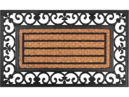 Rohožka MagicHome RBP 156, před dveře, Ornament, 45x75 cm, guma/panama