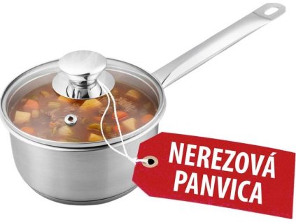 Rajnice MagicHome Chloe, 18 cm, 2 lit. se skleněnou poklicí, nerez