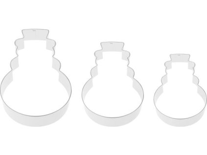 Vykrajovačka MagicHome Vánoce, na pečení, sněhulák, formička, 3 ks