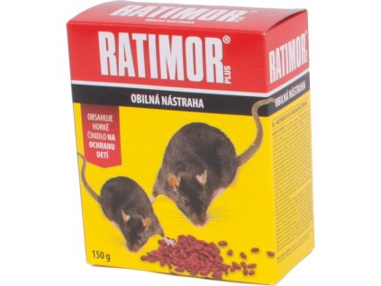 Návnada RATIMOR® Bromadiolon grain bait, na myši a krysy, 150 g, zrno
