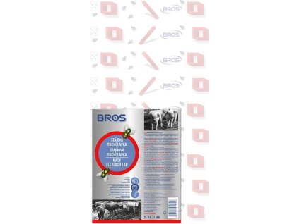 Nálepka Bros, plochá, lepová, na hmyz a mušky, 32x60 cm, bal. 5 ks