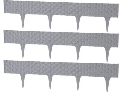 Palisáda RattanPalisade L-2,40m, grafit, bal. 3 ks, 820x95/200 mm, UV