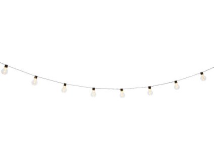 Řetěz Strend Pro Garden, žárovka, solární, 10x LED, 2,7+3 m
