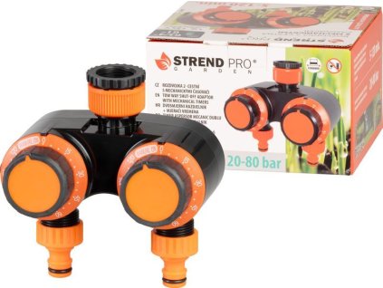 Časovač Strend Pro Garden, rozbočovač, zahradní, 2-way