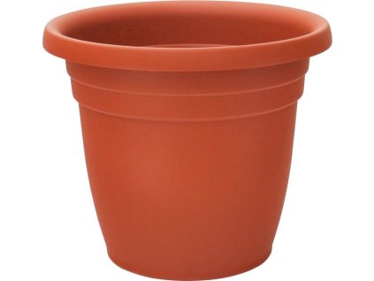 Květináč ICS THEA 23x19 cm, barva terakota, plast