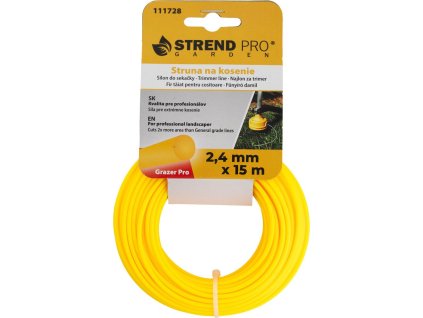 Silon na sečení Grazer Pro 2,4 mm, L-15 m, kulatý