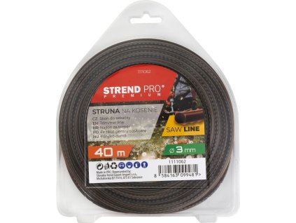 Silon na sečení Strend Pro Premium SawLine 3 mm, L-40 m, zoubkovaný