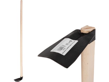 Motyka Strend Pro, Fe, okopávací, šířka 9 cm, dřevěná násada 120 cm