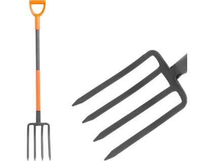 Vidle Strend Pro, 4-hroté, násada D, 120 cm